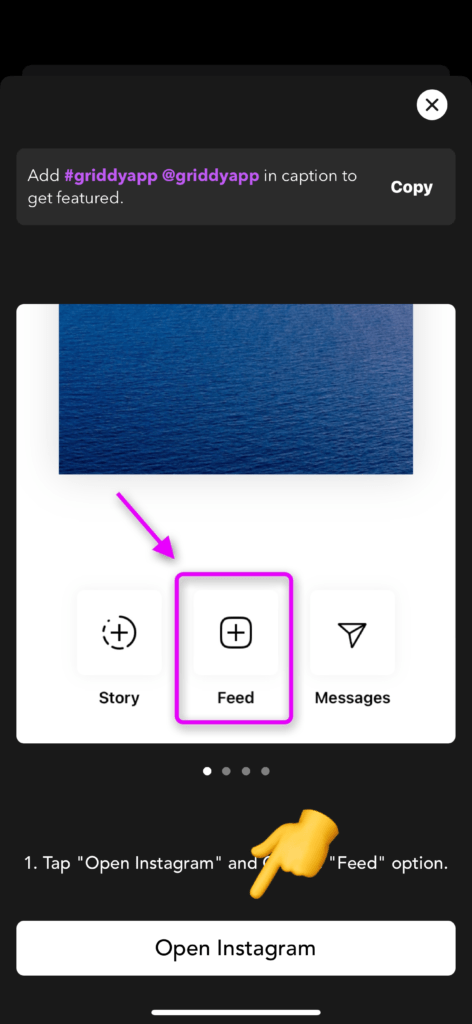 Share Carousel Post to Instagram