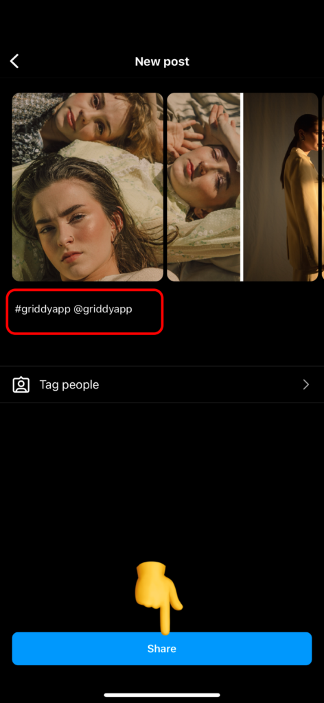 Share Carousel Post to Instagram