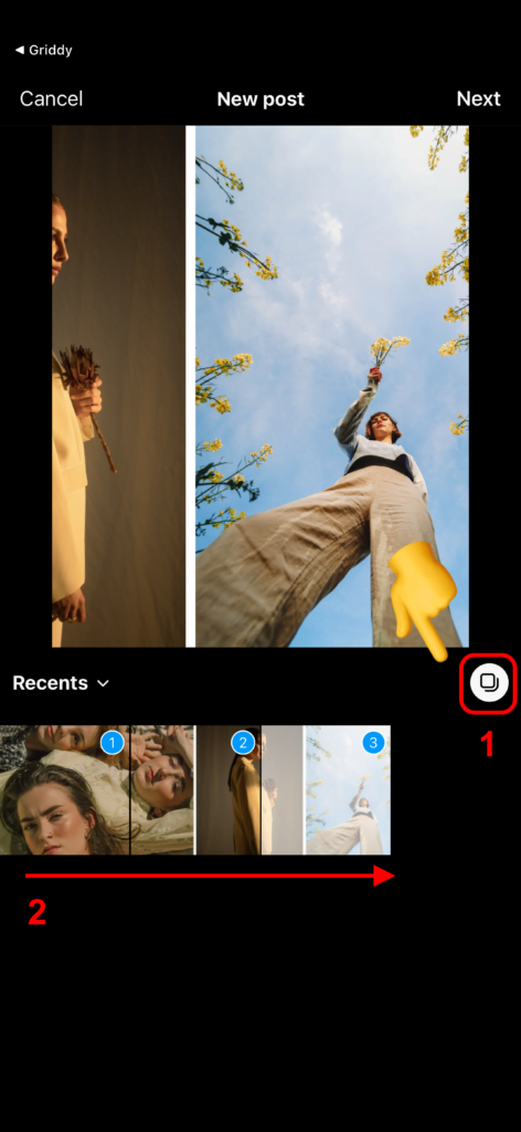 Share Carousel Post to Instagram